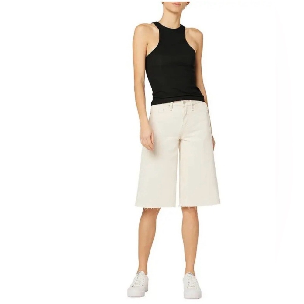 Hudson Freya Skater Bermuda Short SZ 28 Ecru Beige Women’s